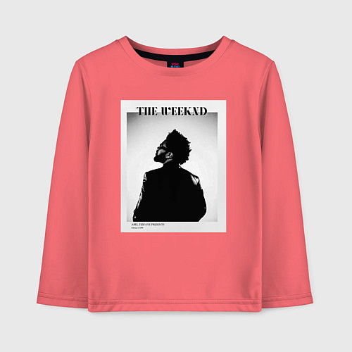 Детский лонгслив Abel Tesfaye presents / Коралловый – фото 1