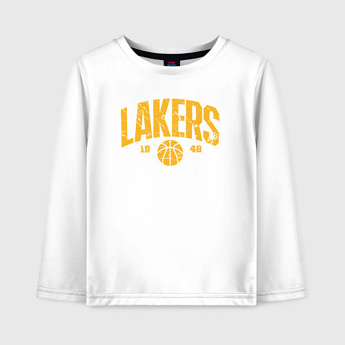 Детский лонгслив Lakers 1948 / Белый – фото 1
