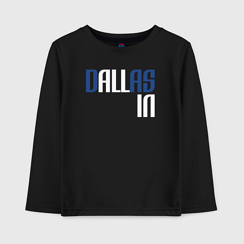 Детский лонгслив Dallas in / Черный – фото 1