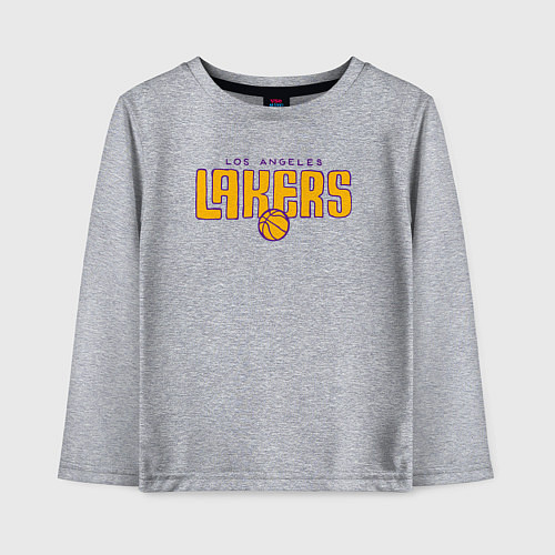 Детский лонгслив Team Los Angeles Lakers / Меланж – фото 1