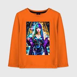 Детский лонгслив Девушка поп идол