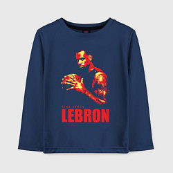 Лонгслив хлопковый детский King James Lebron, цвет: тёмно-синий