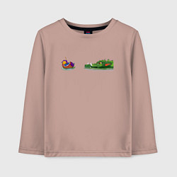 Детский лонгслив Duck and Dragon