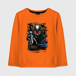 Лонгслив хлопковый детский Хищник и чужой, цвет: оранжевый
