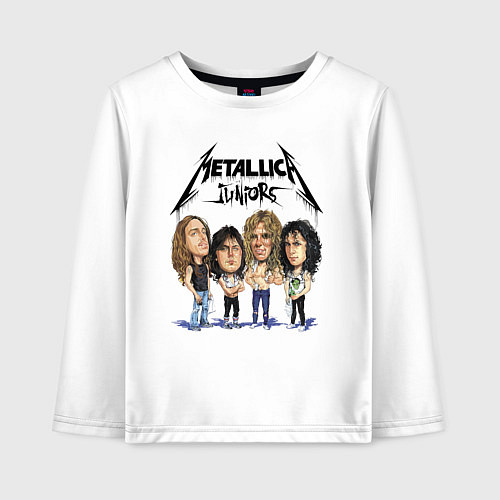 Детский лонгслив Metallica juniors - cartoon / Белый – фото 1