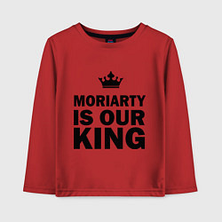 Лонгслив хлопковый детский Moriarty is our king, цвет: красный
