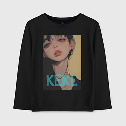 Детский лонгслив Mood girl kekl