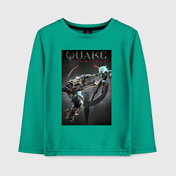 Лонгслив хлопковый детский Quake champions - NYX and Sorlag, цвет: зеленый