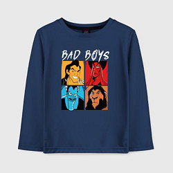 Лонгслив хлопковый детский Bad boys, цвет: тёмно-синий