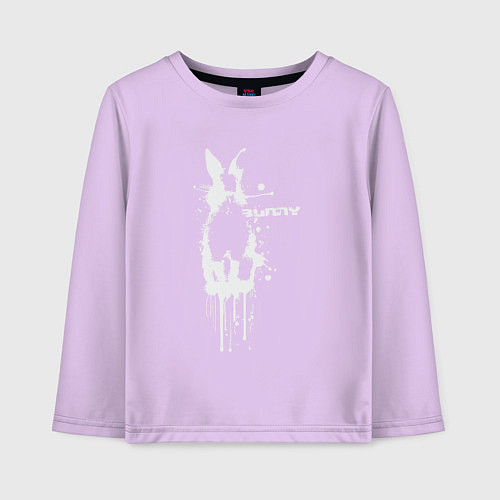 Детский лонгслив Banksy bunny / Лаванда – фото 1