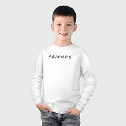 Лонгслив хлопковый детский Friends, цвет: белый — фото 2