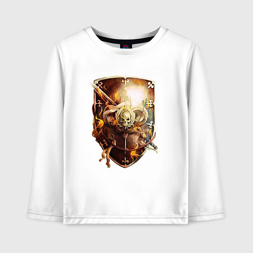 Детский лонгслив Order of the Sanctified Shield Warhammer / Белый – фото 1