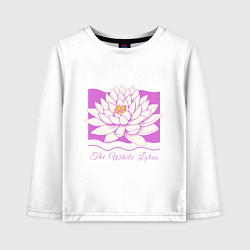 Детский лонгслив The white lotus