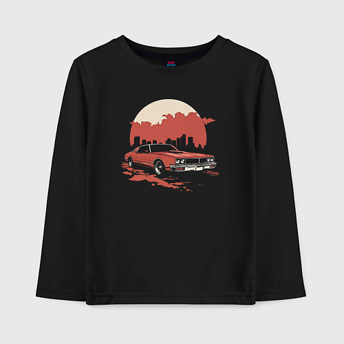 Детский лонгслив City car / Черный – фото 1