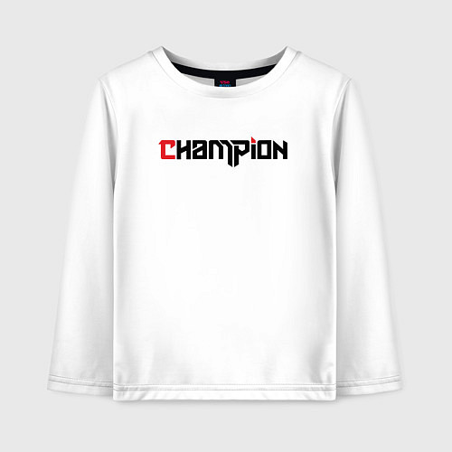 Детский лонгслив Champion / Белый – фото 1