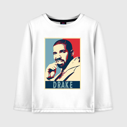 Детский лонгслив Drake obey / Белый – фото 1
