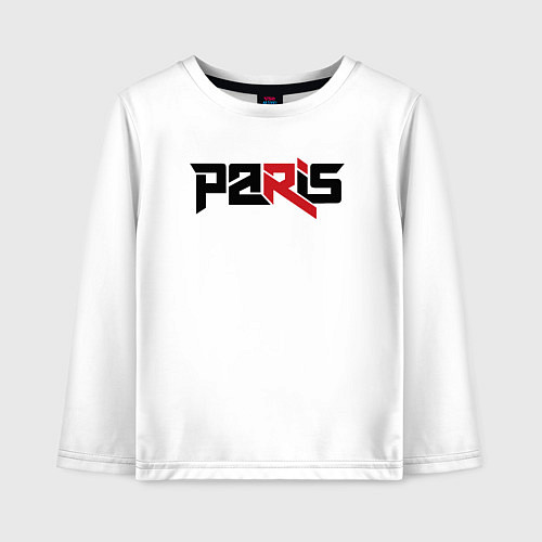 Детский лонгслив Paris / Белый – фото 1
