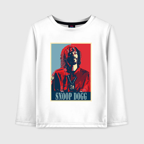 Детский лонгслив Snoop Dogg style / Белый – фото 1