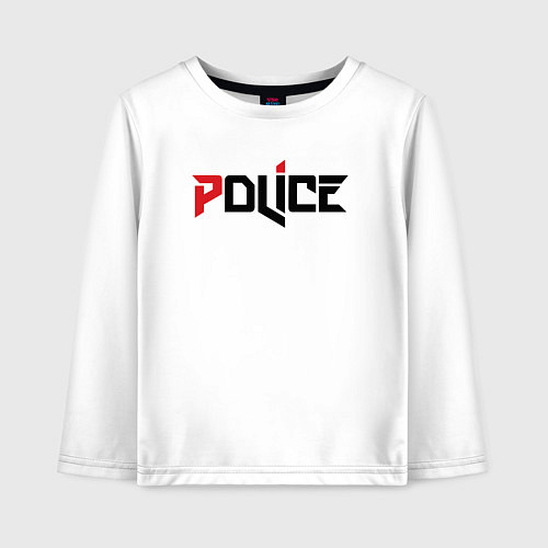 Детский лонгслив Police / Белый – фото 1