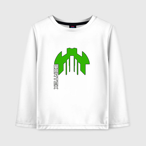 Детский лонгслив Cortex зелёный aneurism iv / Белый – фото 1