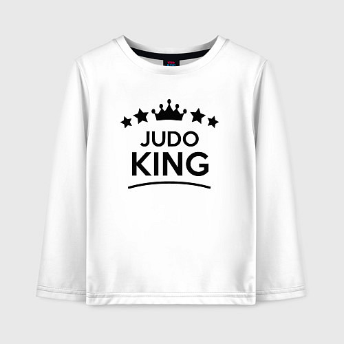 Детский лонгслив Король дзюдо / Белый – фото 1