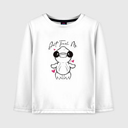 Лонгслив хлопковый детский Repo утка Apex Predator, цвет: белый