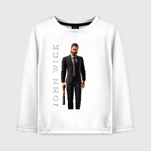 Детский лонгслив Fortnite John Wick / Белый – фото 1