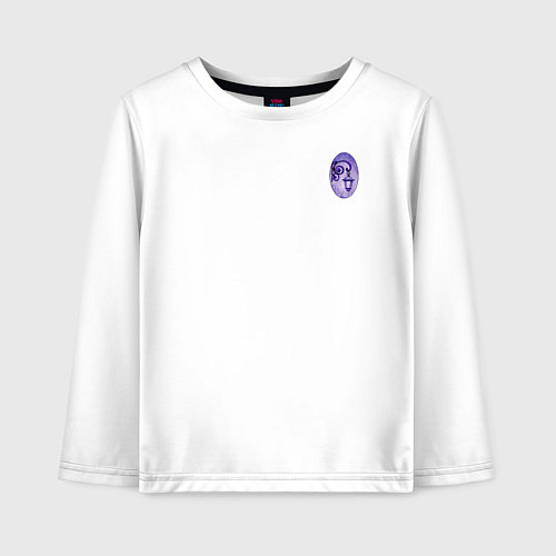 Детский лонгслив Фиолетовый уличный фонарь / Белый – фото 1