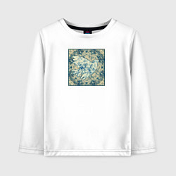 Лонгслив хлопковый детский Голубь мира, цвет: белый