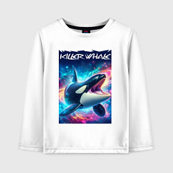 Детский лонгслив Space killer whale - ai art fantasy