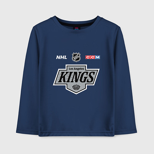 Детский лонгслив Лос Анджелес Кингз - НХЛ команда / Тёмно-синий – фото 1