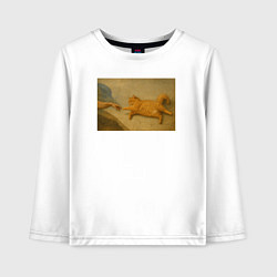 Детский лонгслив Сотворение рыжего кота