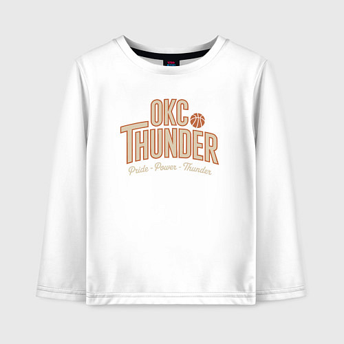 Детский лонгслив Oklahoma pride / Белый – фото 1