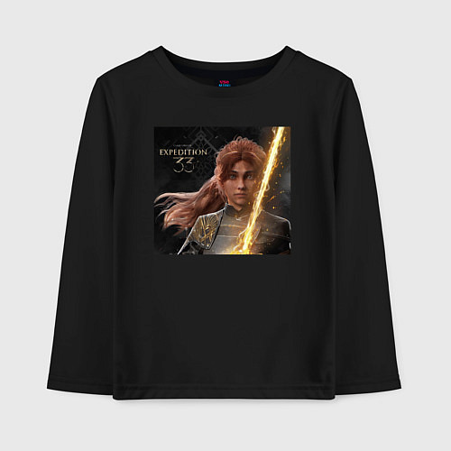 Детский лонгслив Clair Obscur Expedition 33 Maelle / Черный – фото 1
