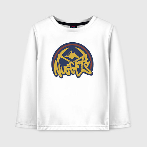 Детский лонгслив Nuggets team / Белый – фото 1
