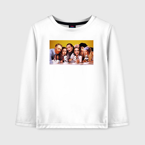 Детский лонгслив Художниик друзья / Белый – фото 1