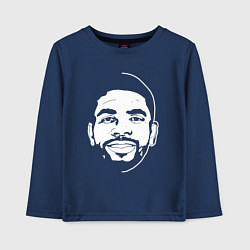 Лонгслив хлопковый детский Kyrie Irving, цвет: тёмно-синий