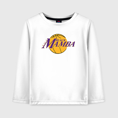 Детский лонгслив Black mamba / Белый – фото 1