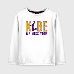 Детский лонгслив Коби - мы скучаем