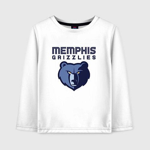 Детский лонгслив Мемфис Гриззлис - НБА / Белый – фото 1
