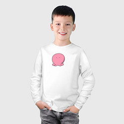 Лонгслив хлопковый детский Первородный грех Такопи, цвет: белый — фото 2