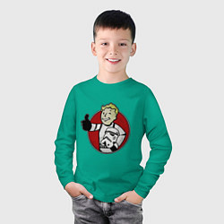Лонгслив хлопковый детский Vault storm trooper, цвет: зеленый — фото 2