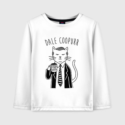 Детский лонгслив Dale Coopurr / Белый – фото 1