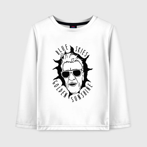 Детский лонгслив Blue Skies Golden Sunshine / Белый – фото 1