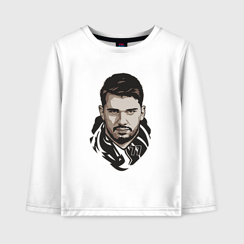 Детский лонгслив Лука 77 / Белый – фото 1