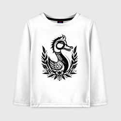 Детский лонгслив Утка в кельтских узорах