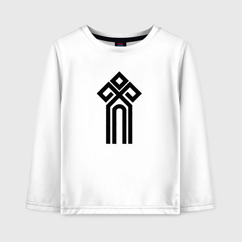 Детский лонгслив Чур - символ / Белый – фото 1
