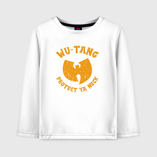 Детский лонгслив Wu-Tang protect ya neck / Белый – фото 1