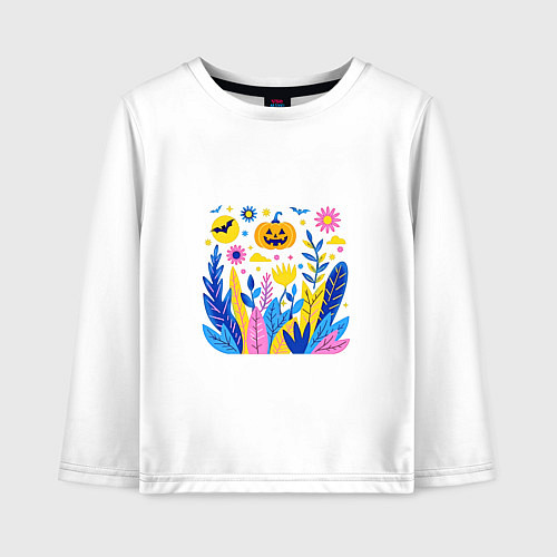 Детский лонгслив Светильник Джек / Белый – фото 1