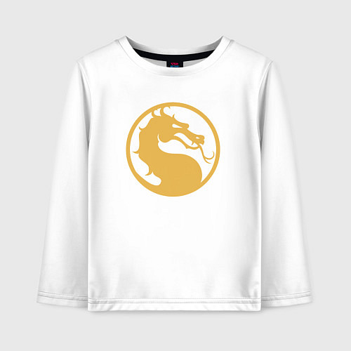 Детский лонгслив Mortal kombat dragon / Белый – фото 1